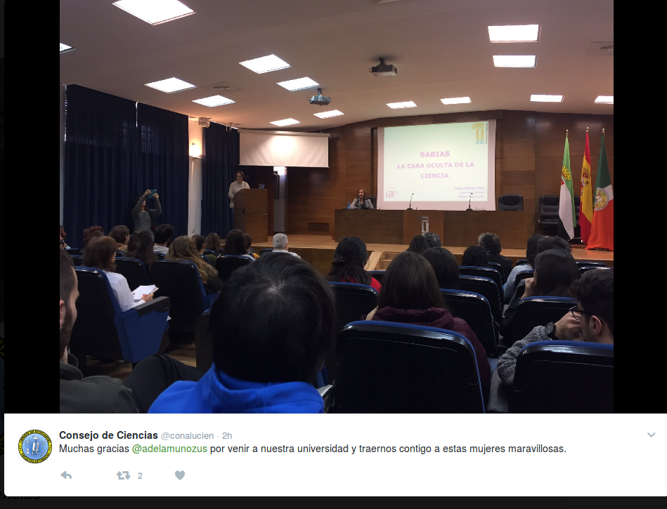 Consejo de Ciencias UExtremadura on Twitter Muchas gracias 2017 02 09 17.32.22